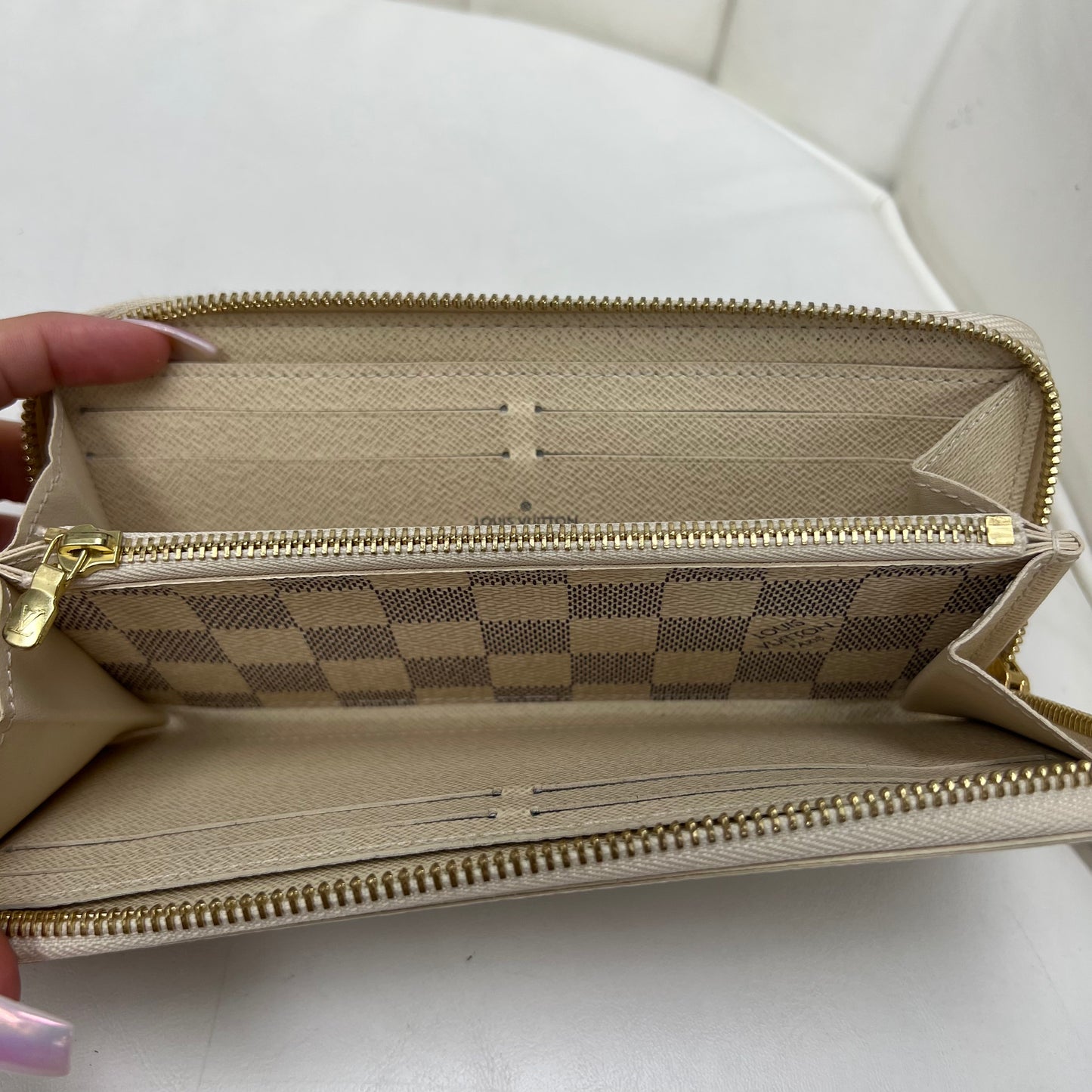 Louis Vuitton Clemence Wallet Damier Azur