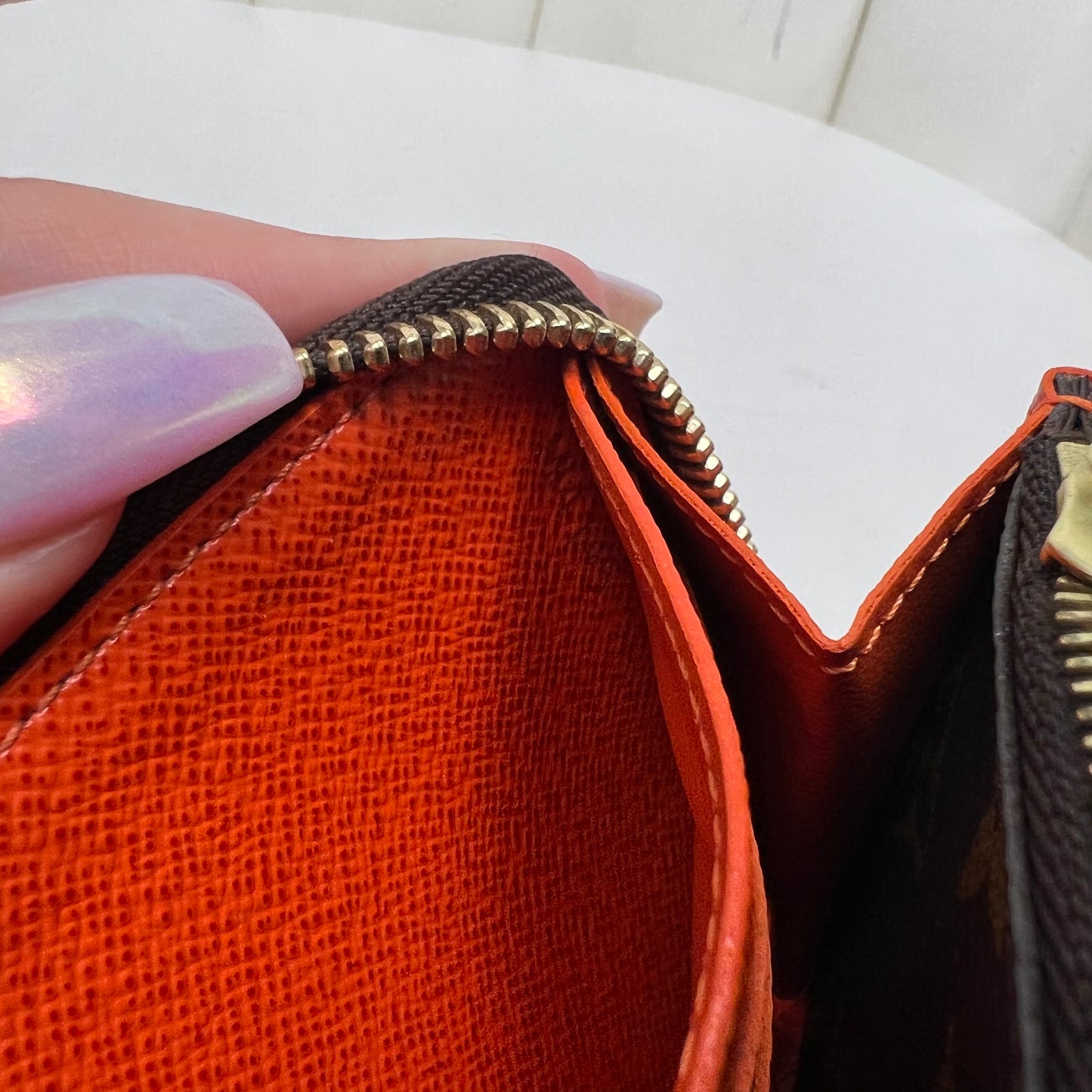 Louis Vuitton Clemence Wallet Monogram Orange