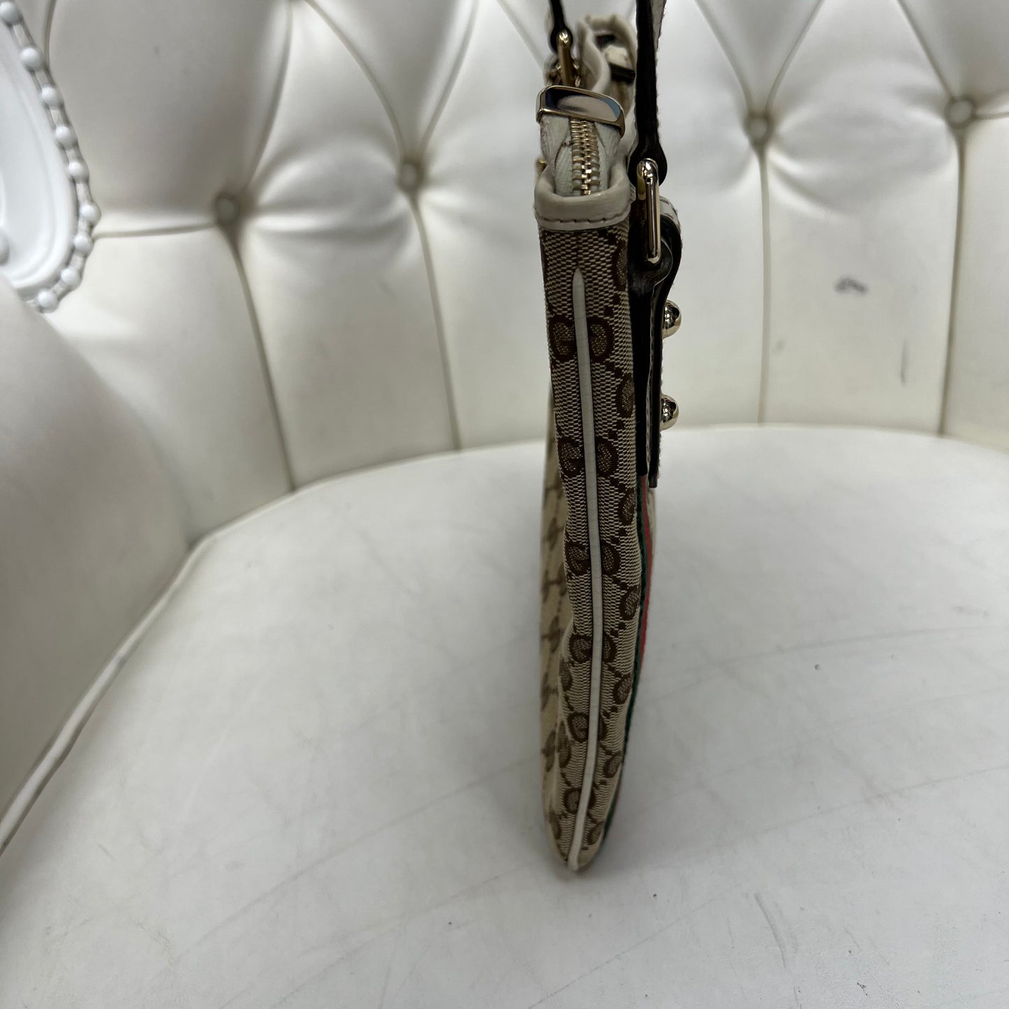Gucci Monogram Web Jolicoeur Charms Messenger Bag