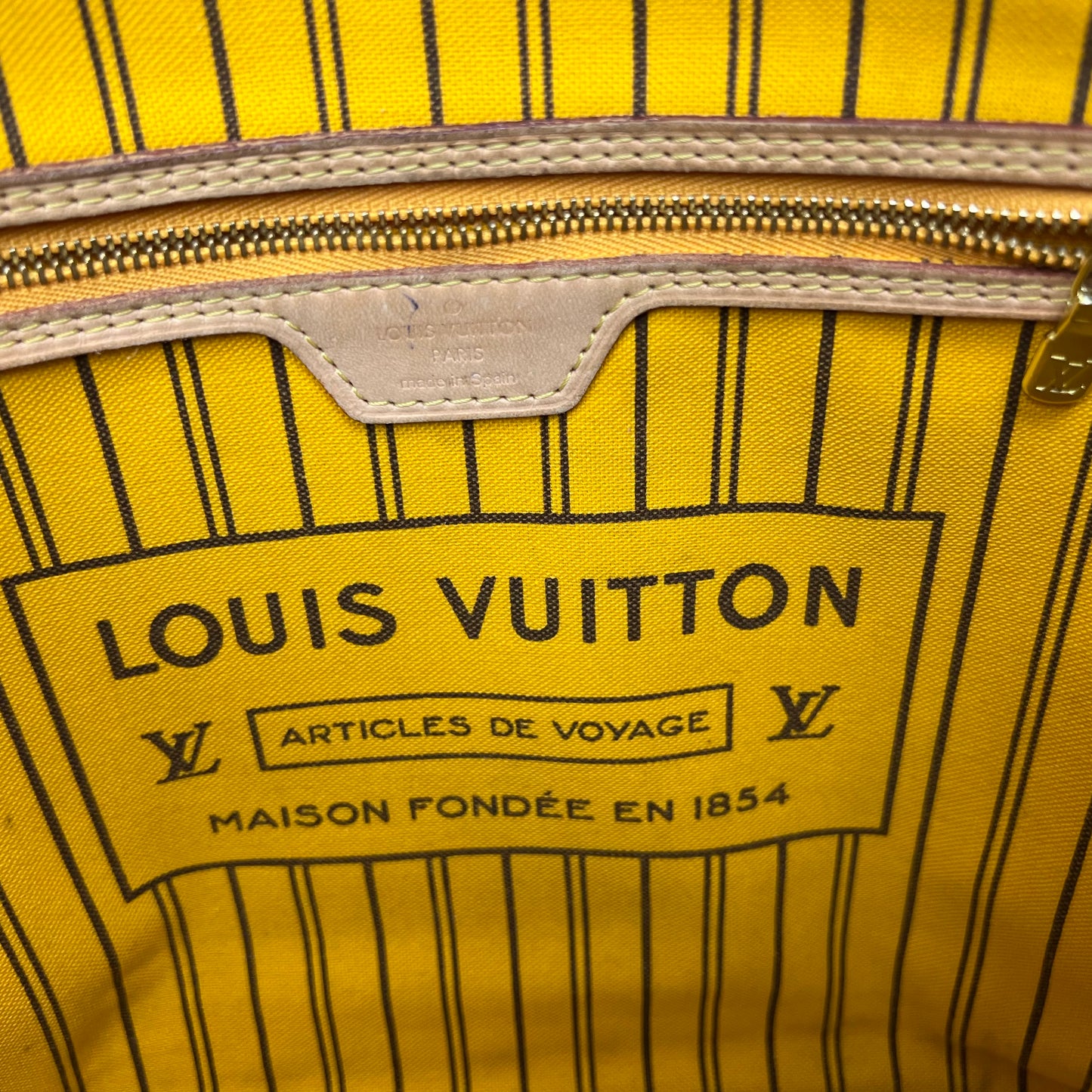 Louis Vuitton Neverfull MM Monogram Mimosa Yellow
