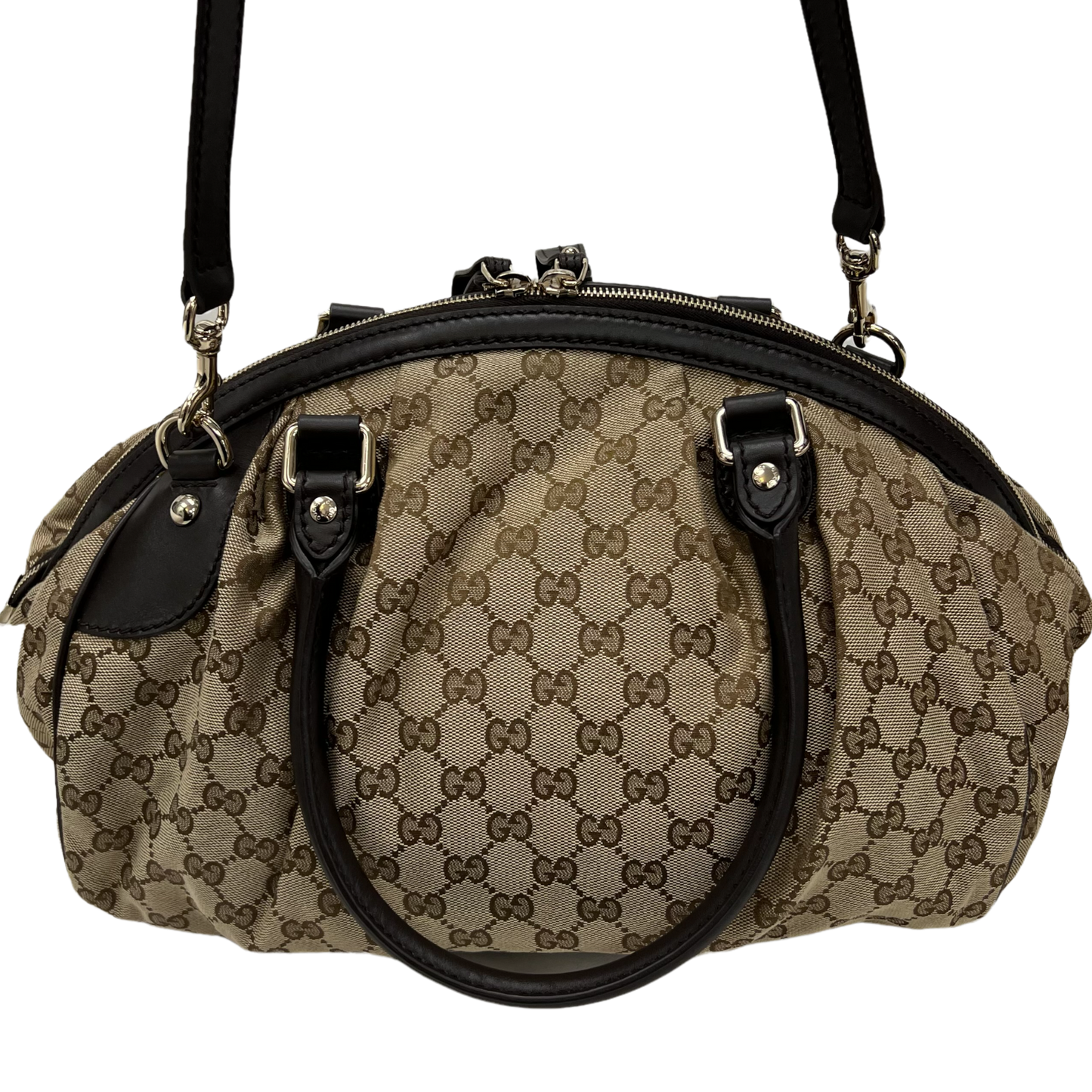 Gucci Boston Sukey Canvas Shoulder Bag