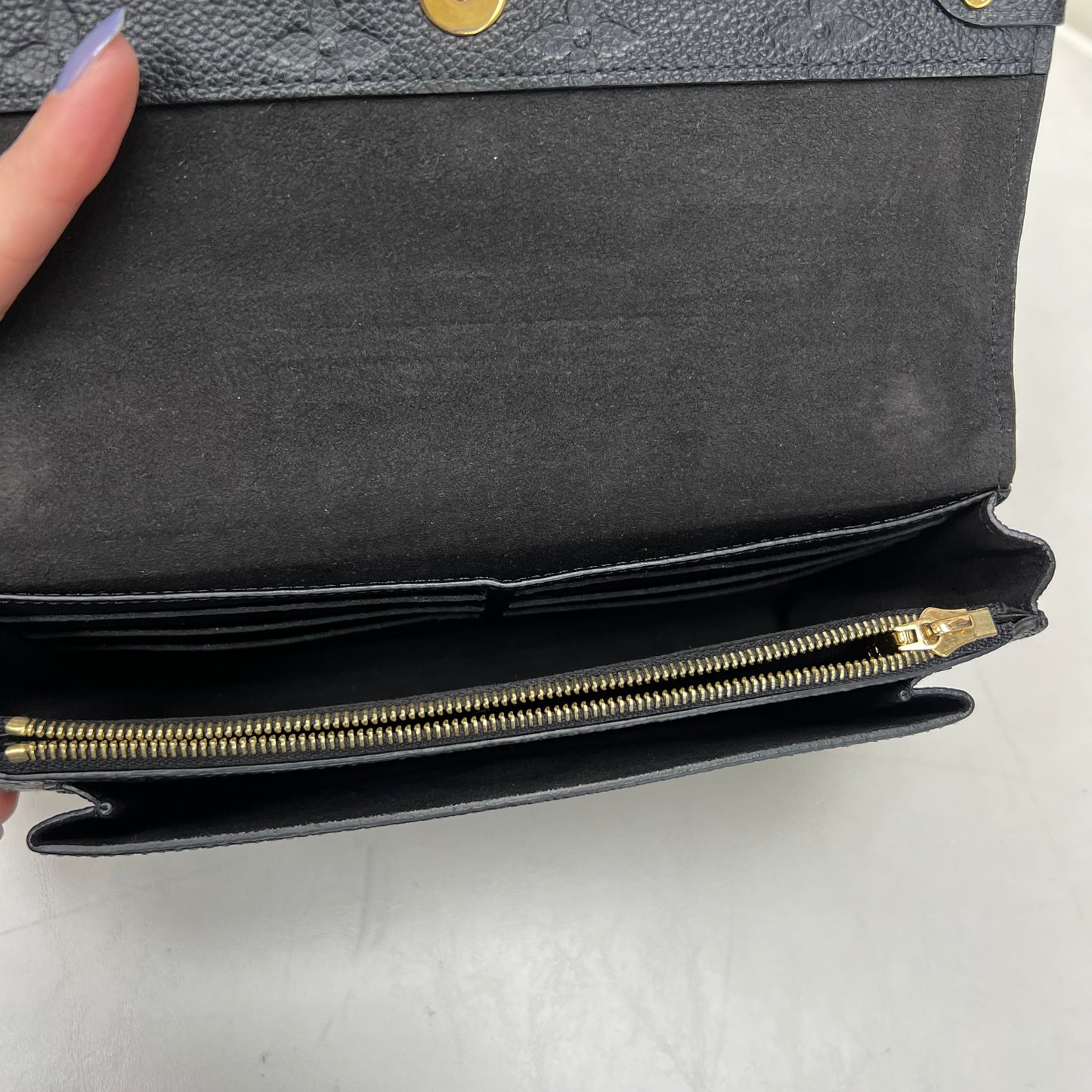Louis Vuitton Vavin Chain Wallet Monogram Empreinte Leather