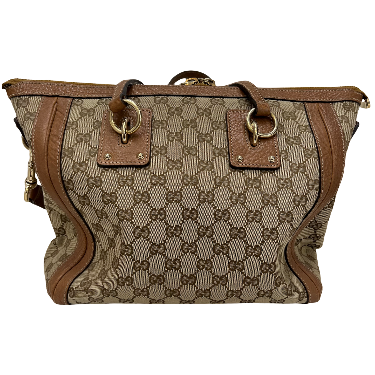 Gucci Monogram Charm Medium Canvas Tote