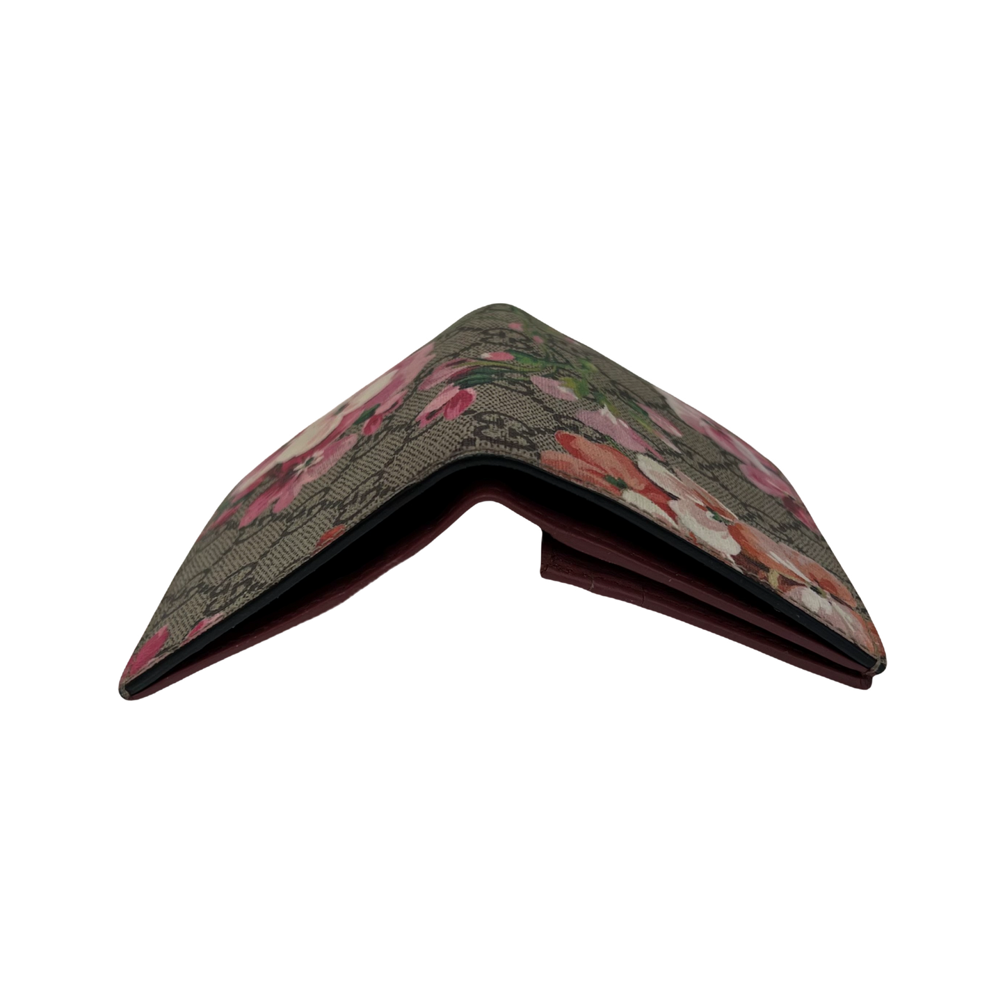 Gucci GG Supreme Blooms Bi-Fold Wallet Pink