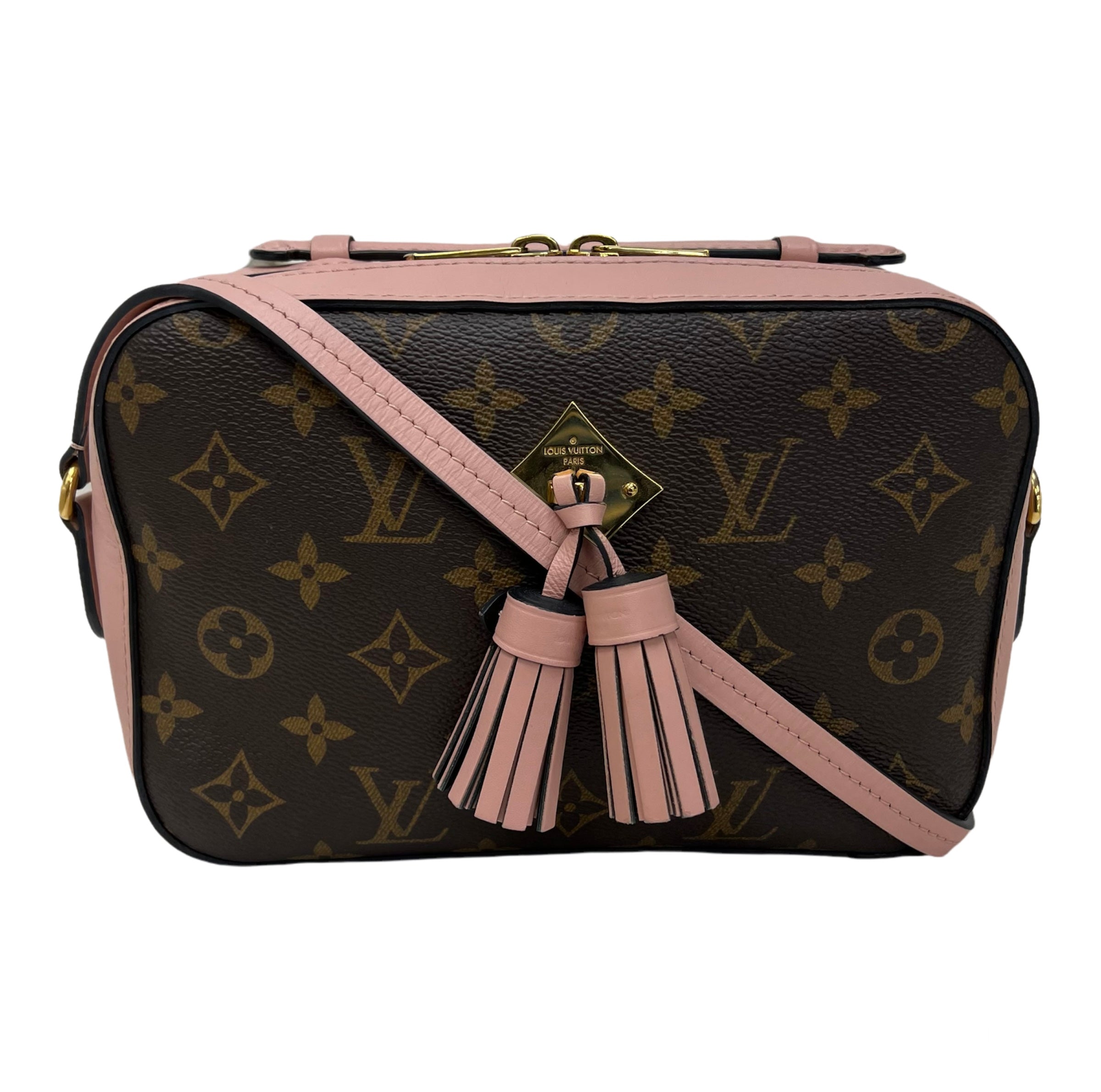 Louis Vuitton Rose Poudre Monogram Canvas Saintonge Crossbody Bag