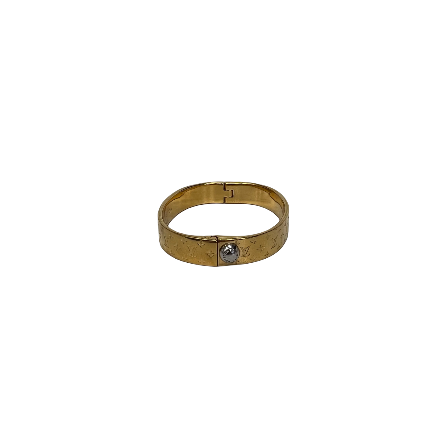 Louis Vuitton Monogram Brass Nanogram Cuff
