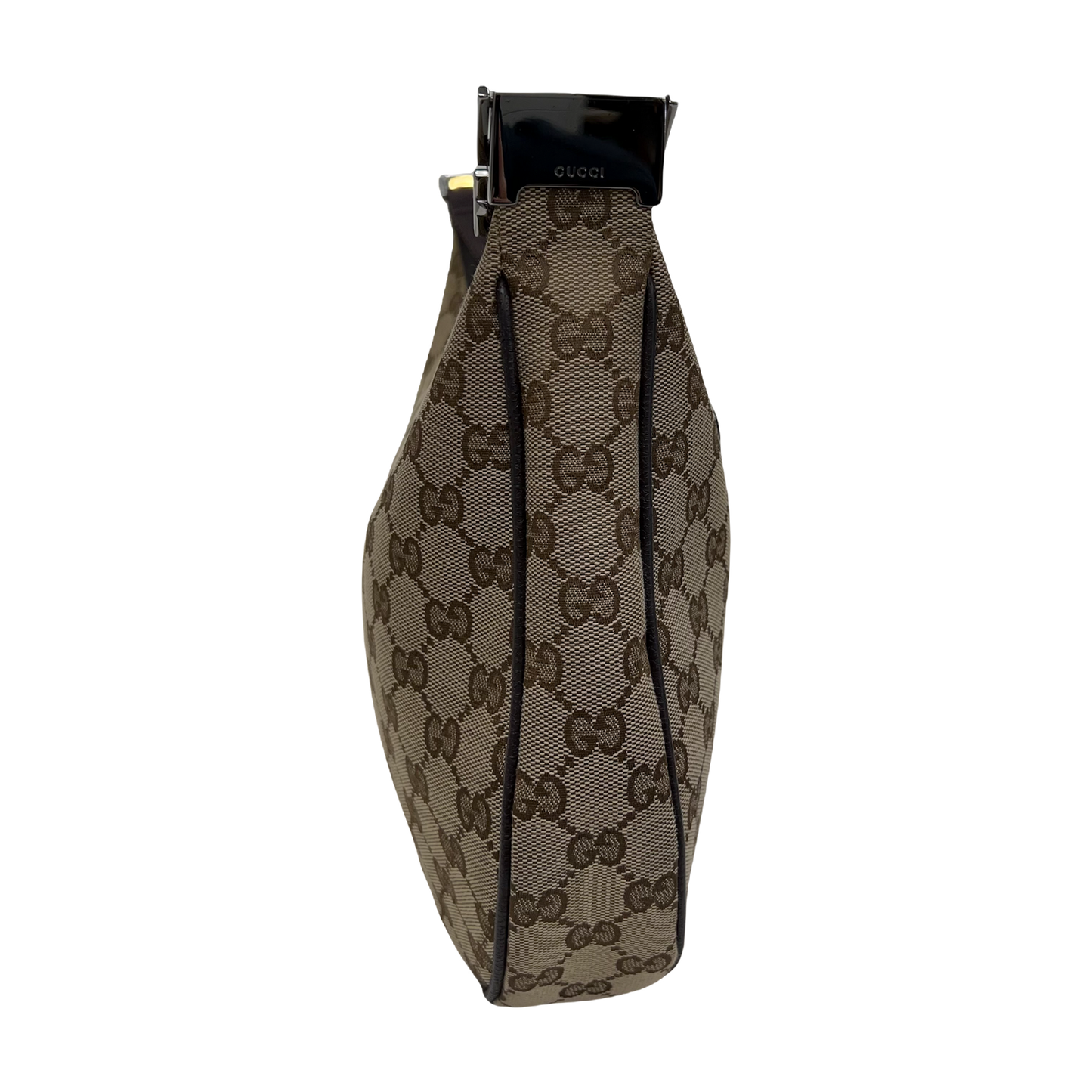 Gucci Monogram Medium Half Moon Crossbody