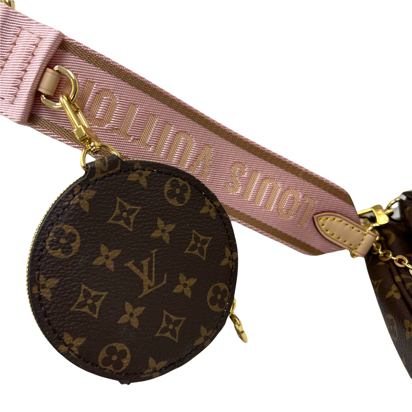 Louis Vuitton Monogram Multi Pochette Accessories Rose Clair