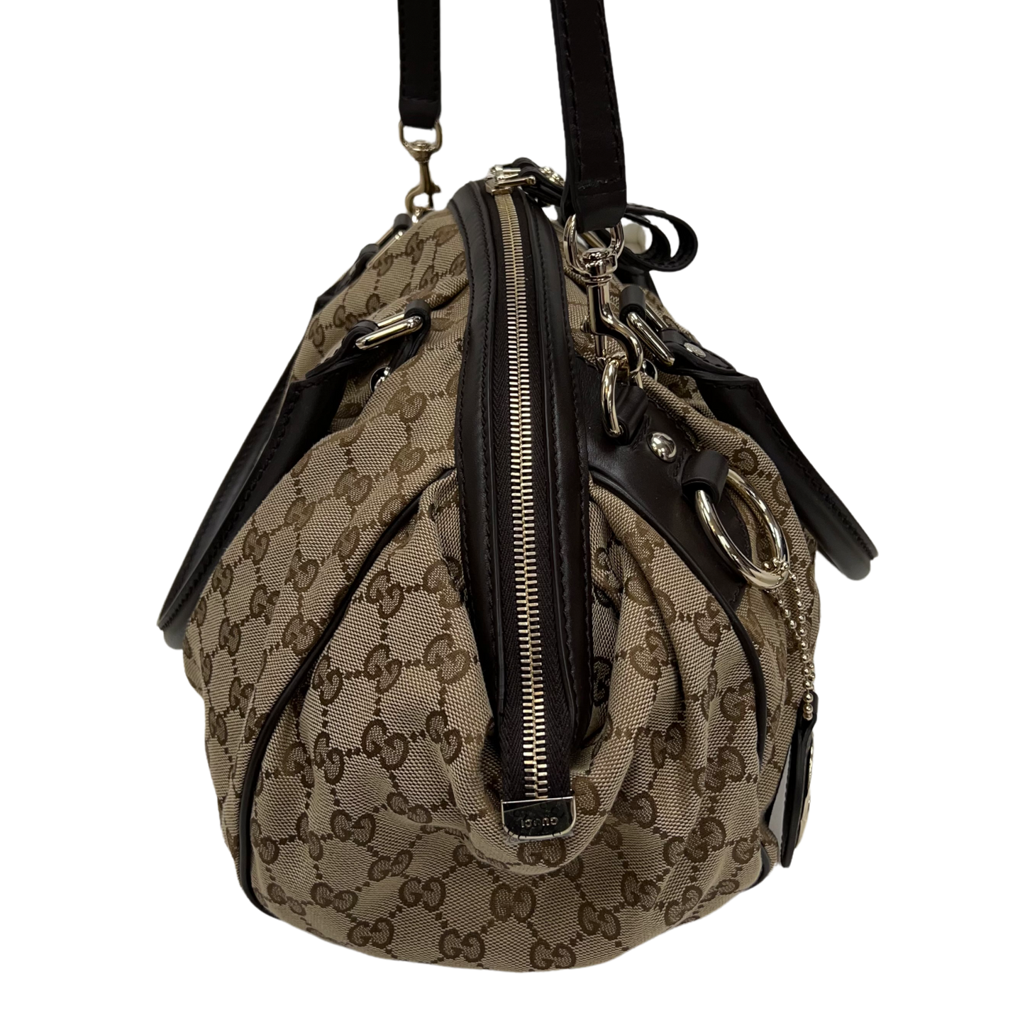 Gucci Boston Sukey Canvas Shoulder Bag