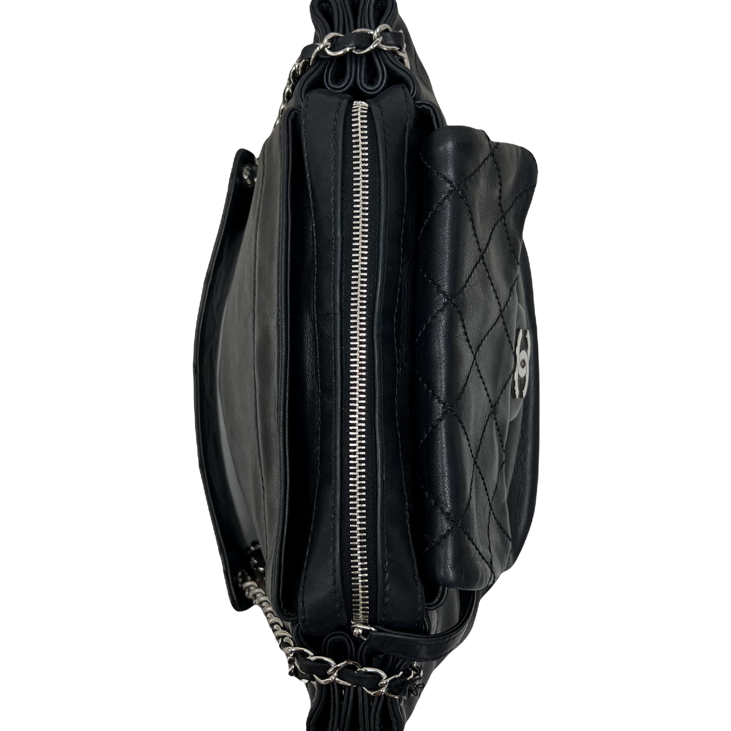 Chanel Vintage Flap Pocket Accordion Camera Bag Lambskin
