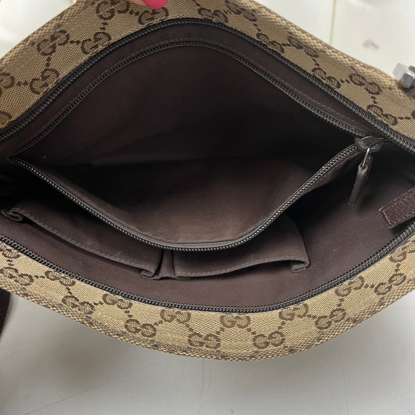 Gucci GG Canvas Messenger Bag