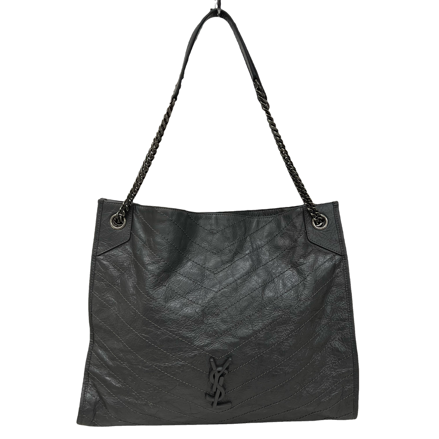 Saint Laurent Niki Large Crinkled Shopper Tote