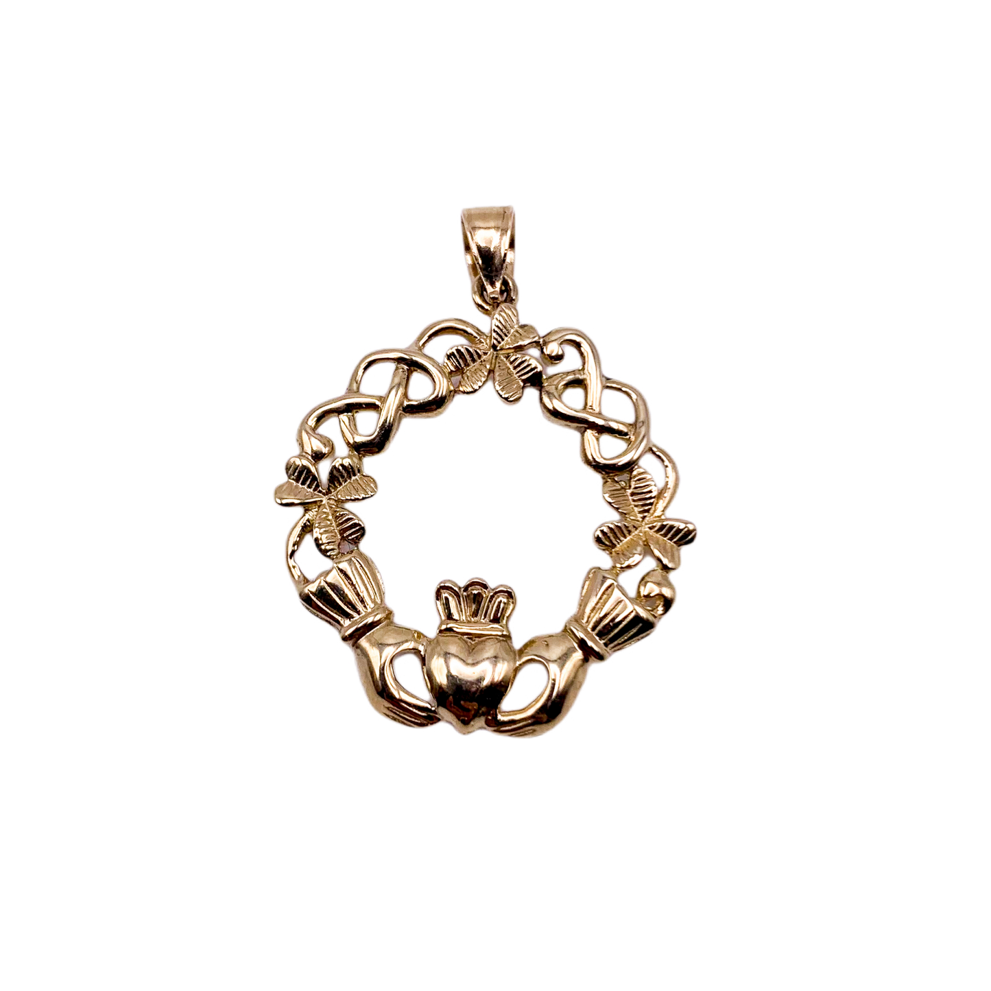 14k Claddagh Pendant