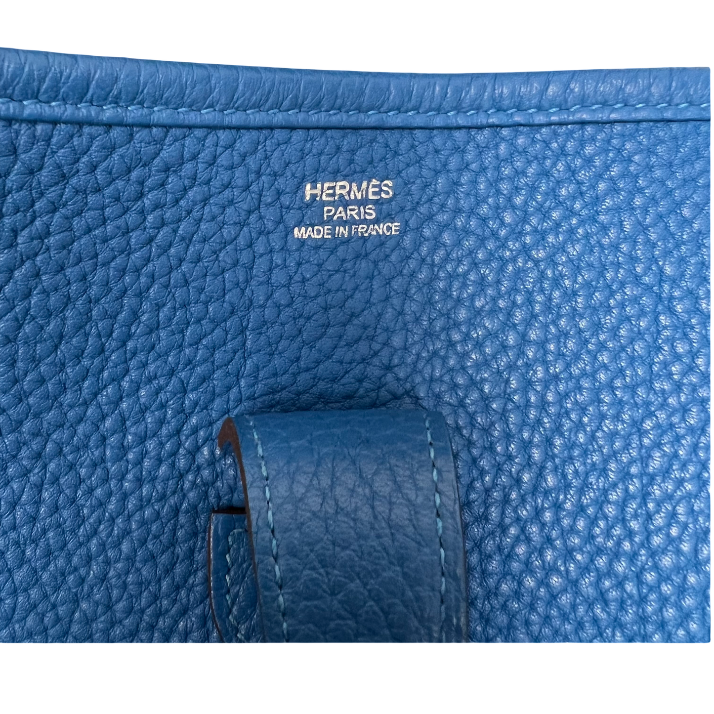 Hermès Blue Mykonos Evelyne GM