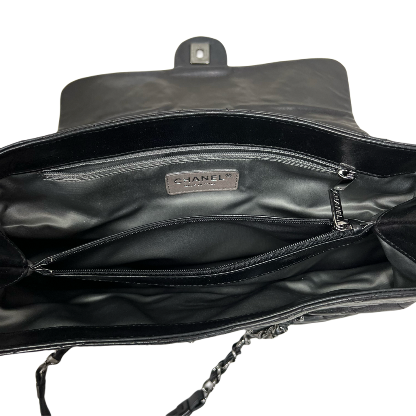 Chanel Quilted Lambskin Shanpai Flap Bag