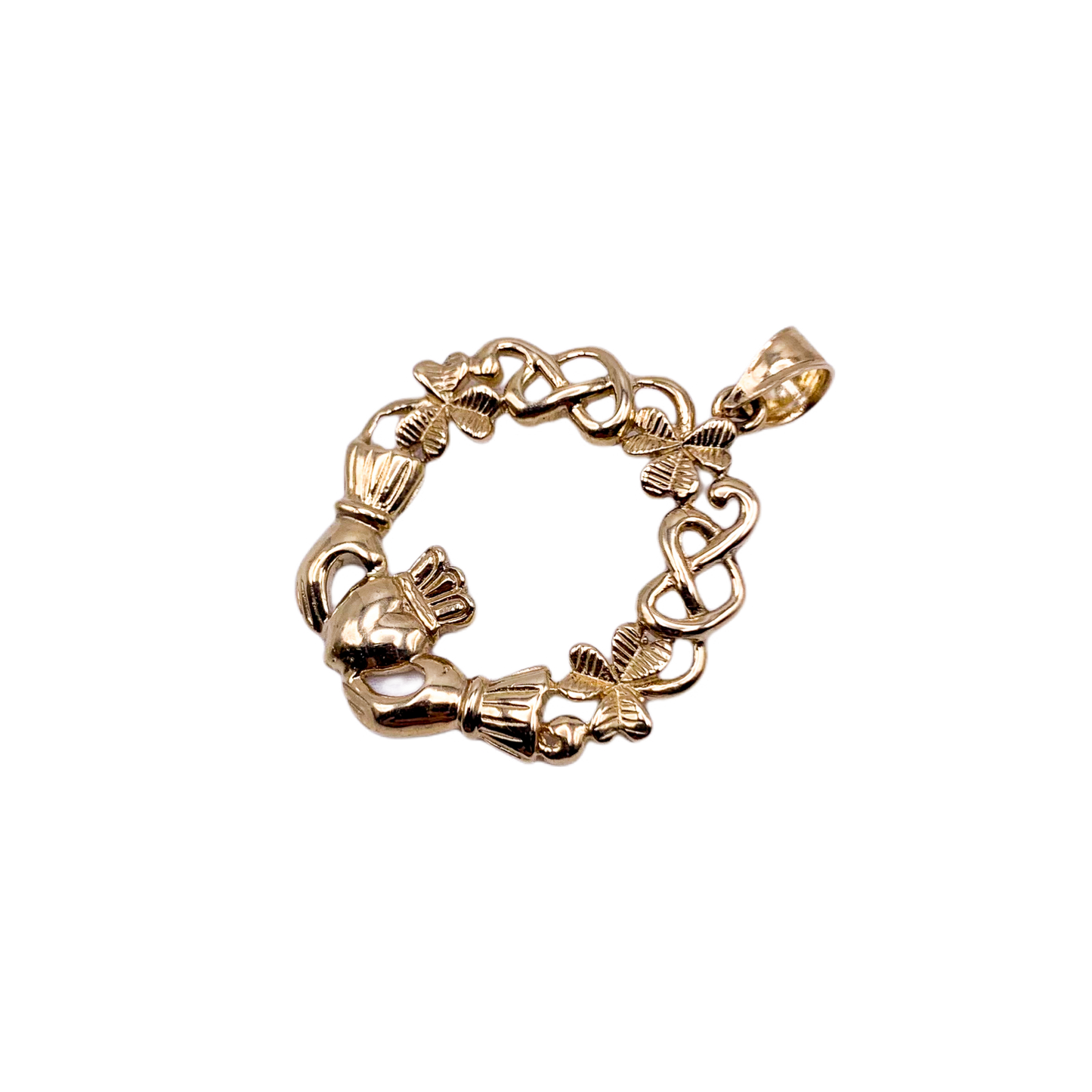 14k Claddagh Pendant