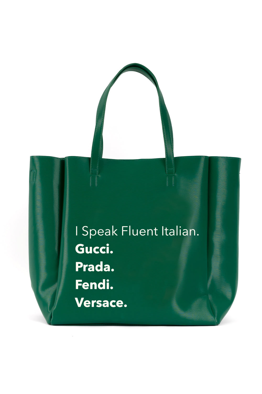 Vegan Leather Fashion Tote with Removable Pouch & Removable Crossbody Strap