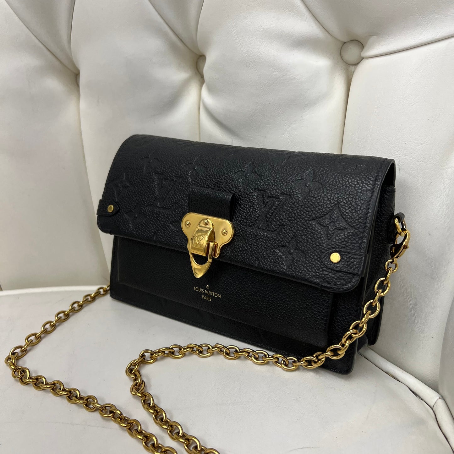 Louis Vuitton Vavin Chain Wallet Monogram Empreinte Leather