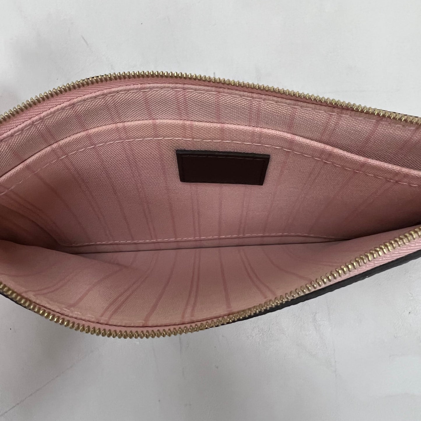 Louis Vuitton Neverfull Pouch Damier Ebene Rose Ballerine