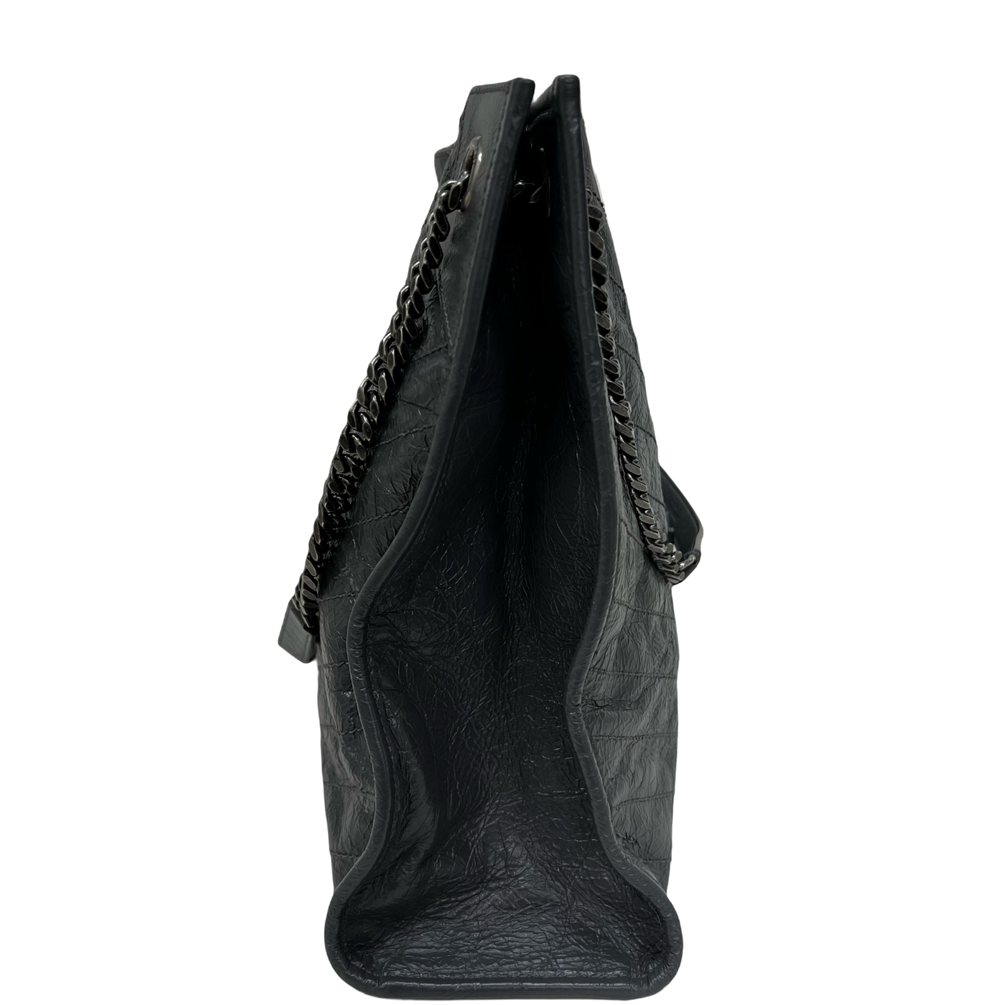 Saint Laurent Niki Large Crinkled Shopper Tote