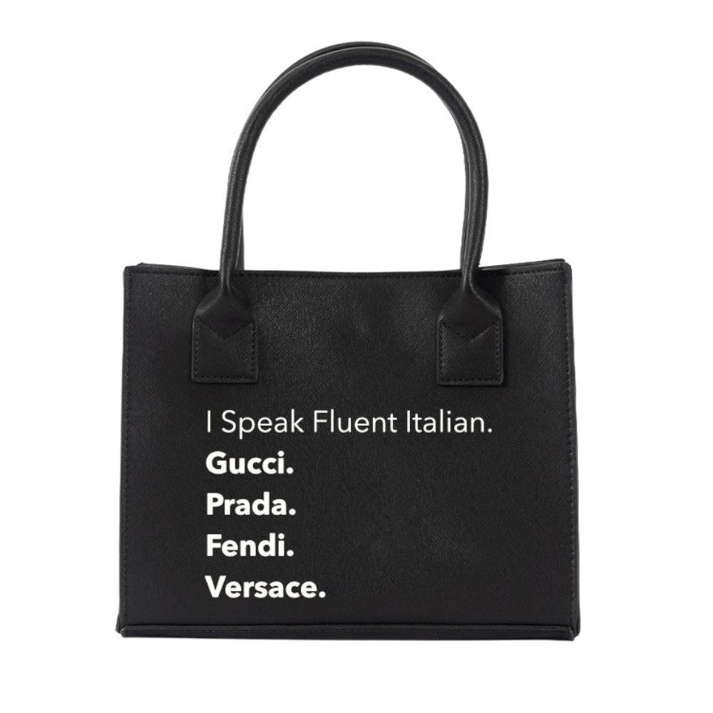 Mini Vegan Tote Fluent Italian