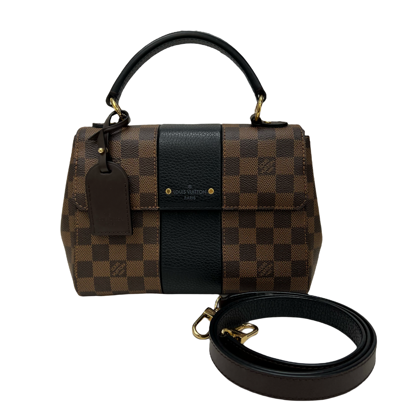Louis Vuitton Bond Street Handbag Damier with Leather BB