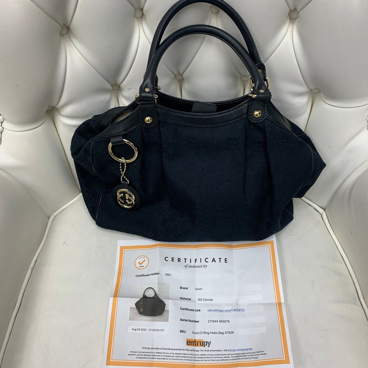 Gucci Sukey GG Canvas Bag