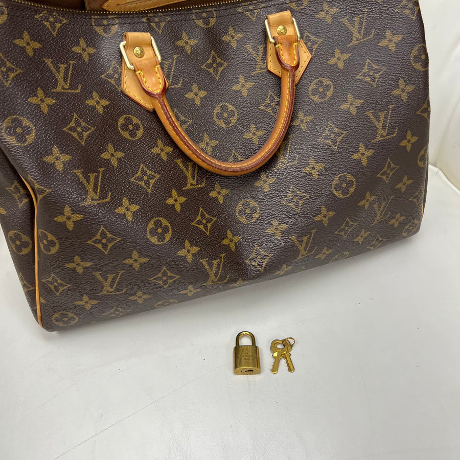 Louis Vuitton Speedy 35 Monogram with Lock & Keys