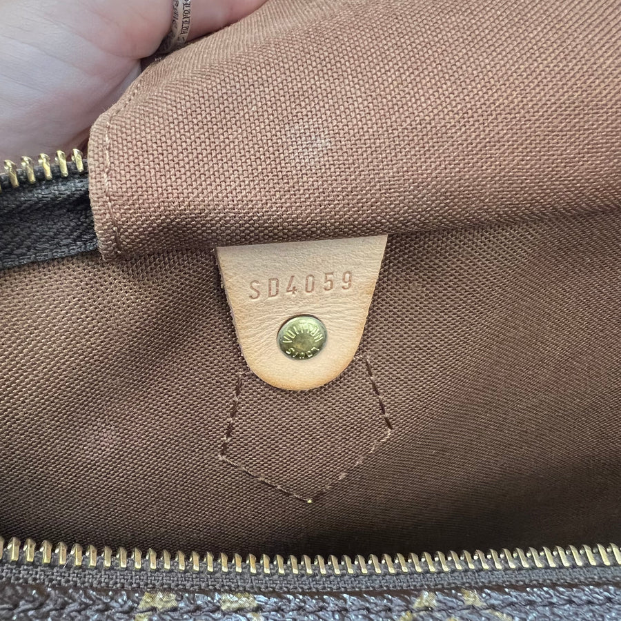 Louis Vuitton Speedy 35 Monogram with Lock & Keys