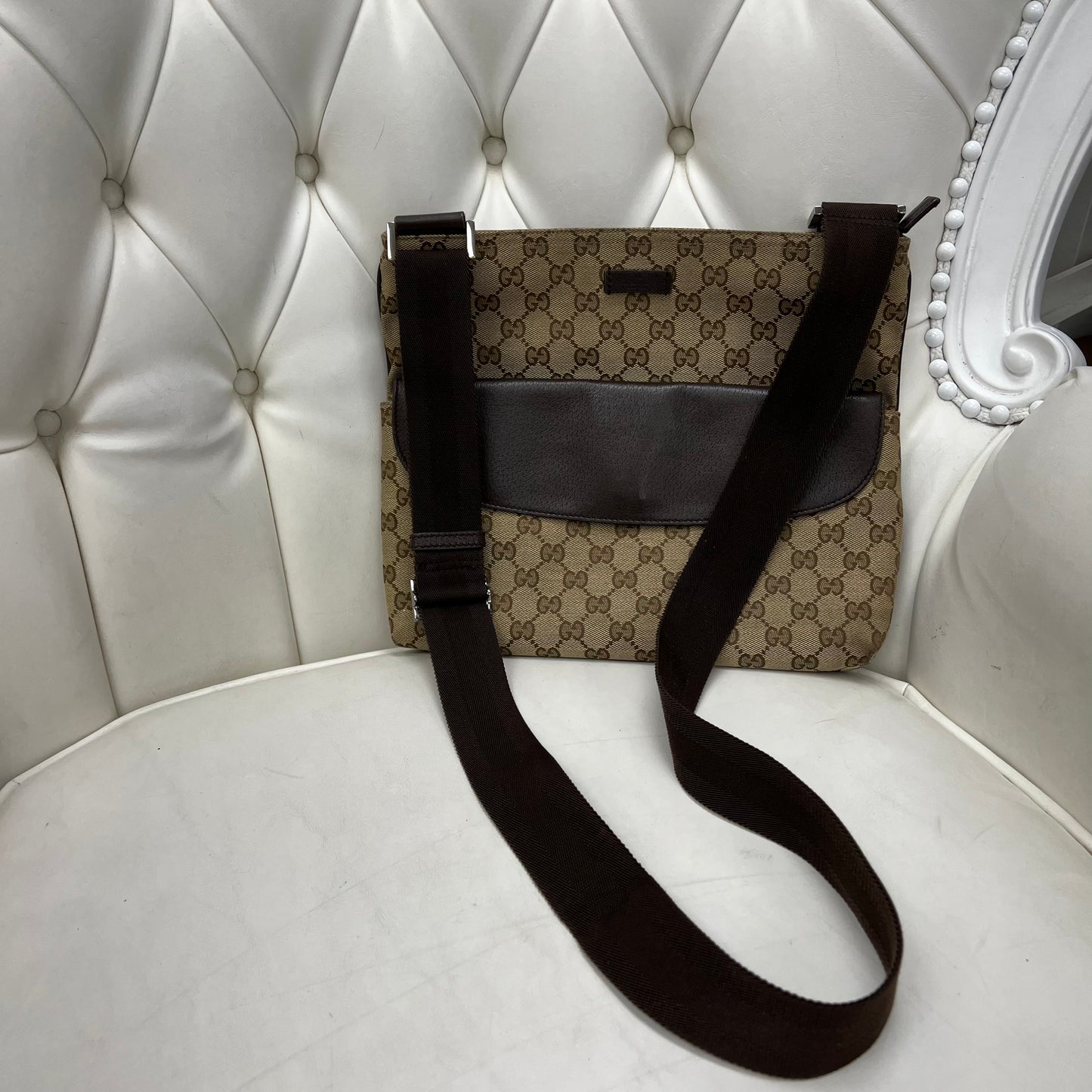 Gucci GG Canvas Messenger Bag