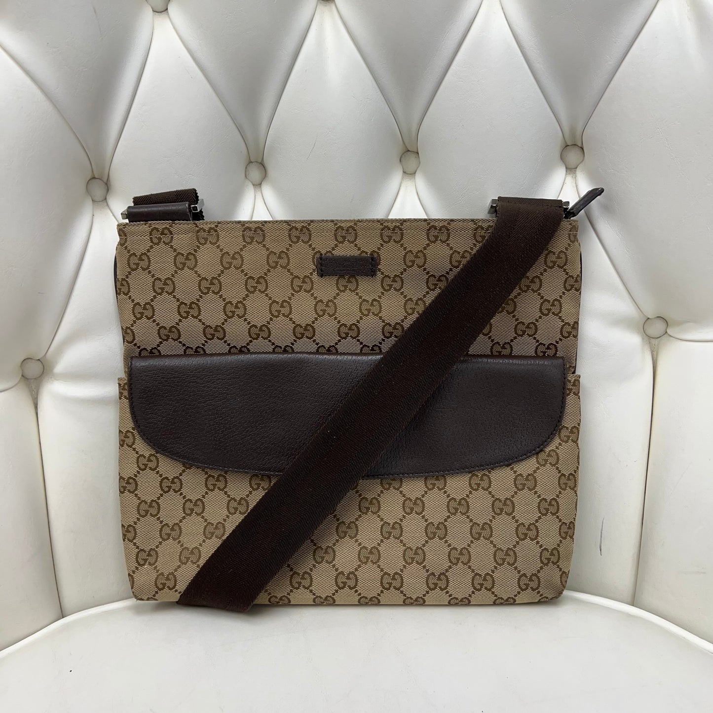 Gucci GG Canvas Messenger Bag