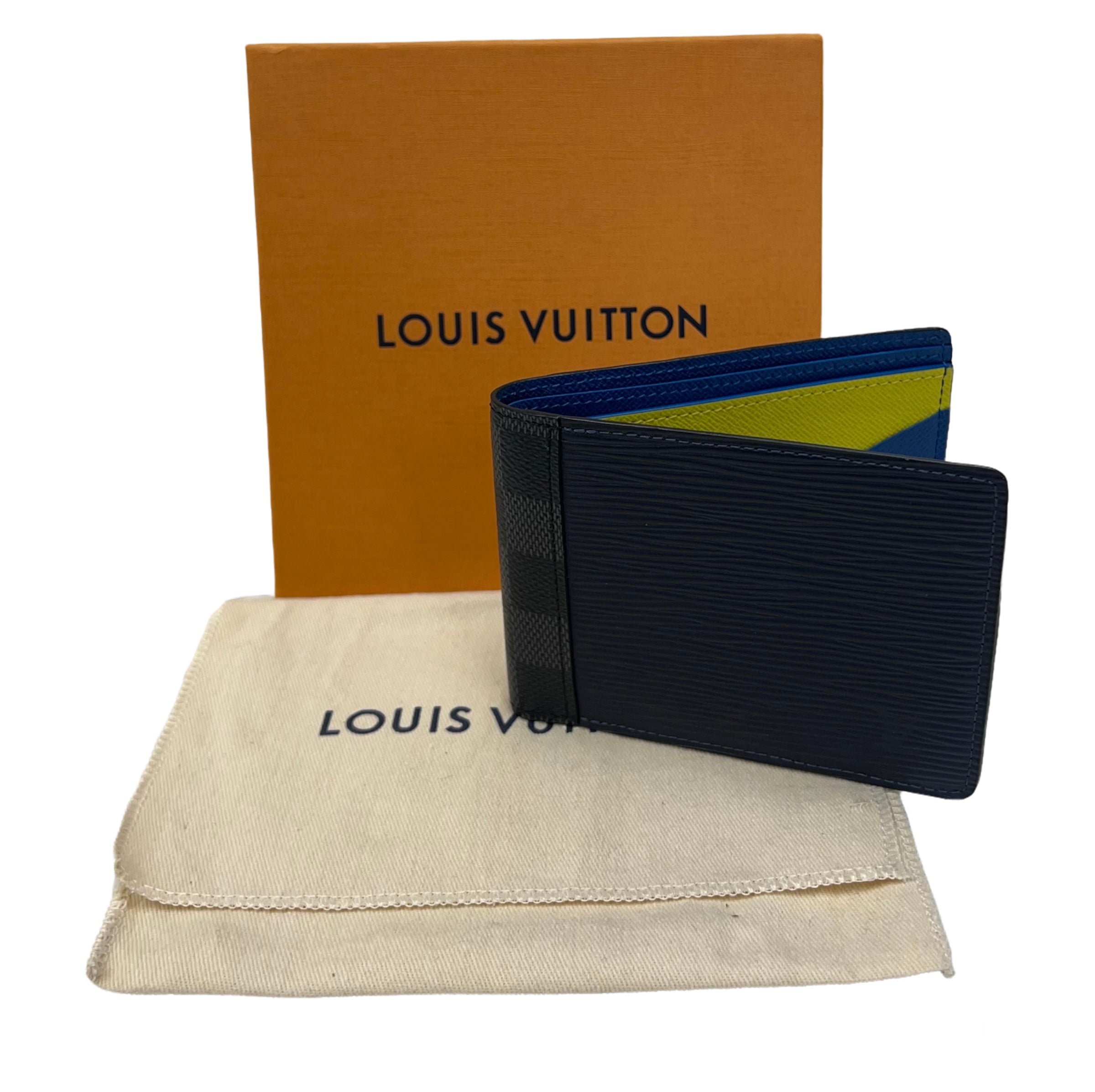 Louis Vuitton Cyan Epi Leather Multiple Wallet For Sale at 1stDibs