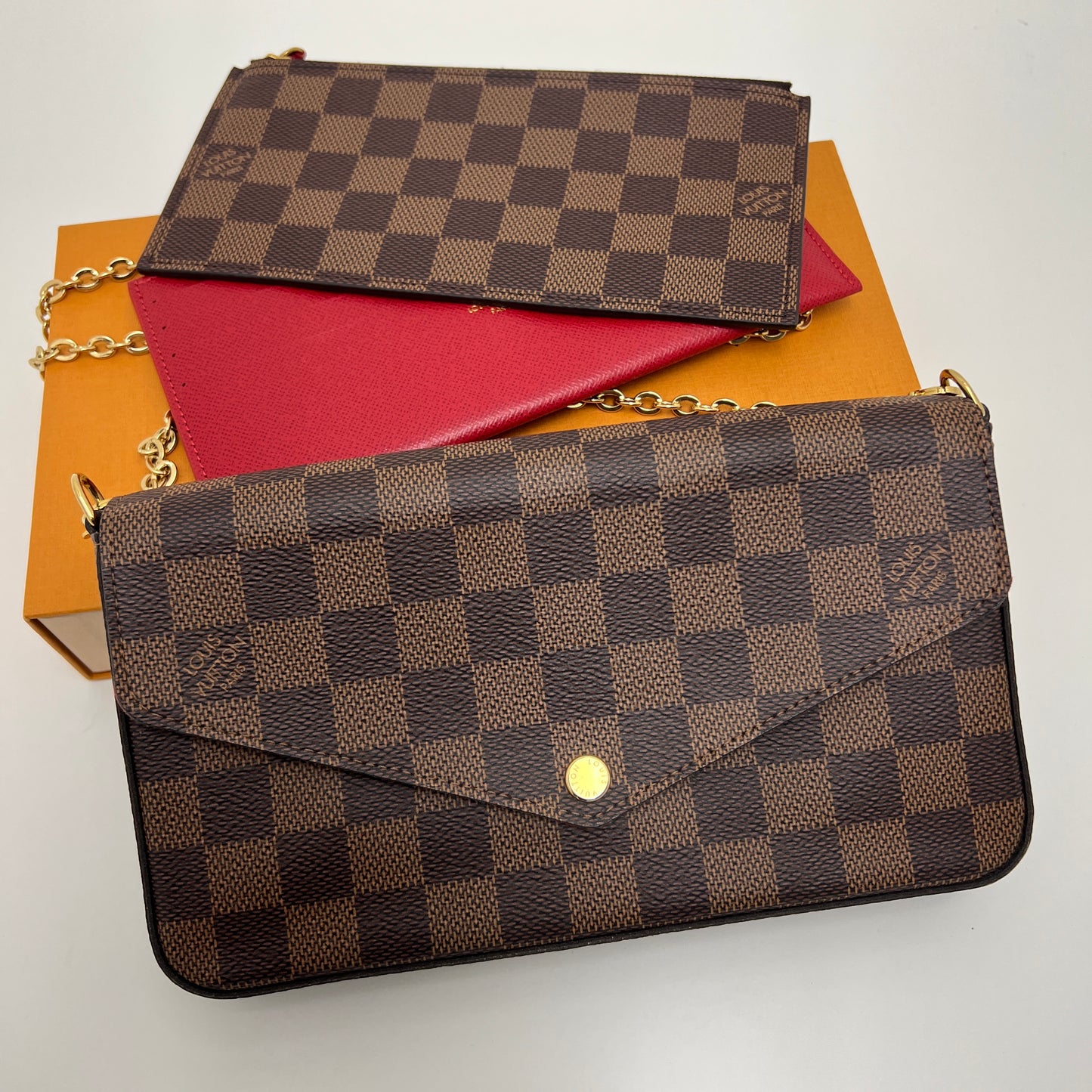 Louis Vuitton Felicie Pochette with Both Inserts, Box, & Dust Bag