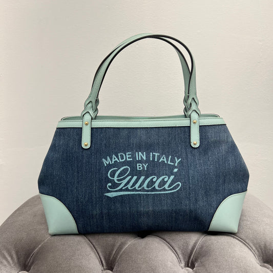 Gucci Made in Italy by Gucci Handbag Denim