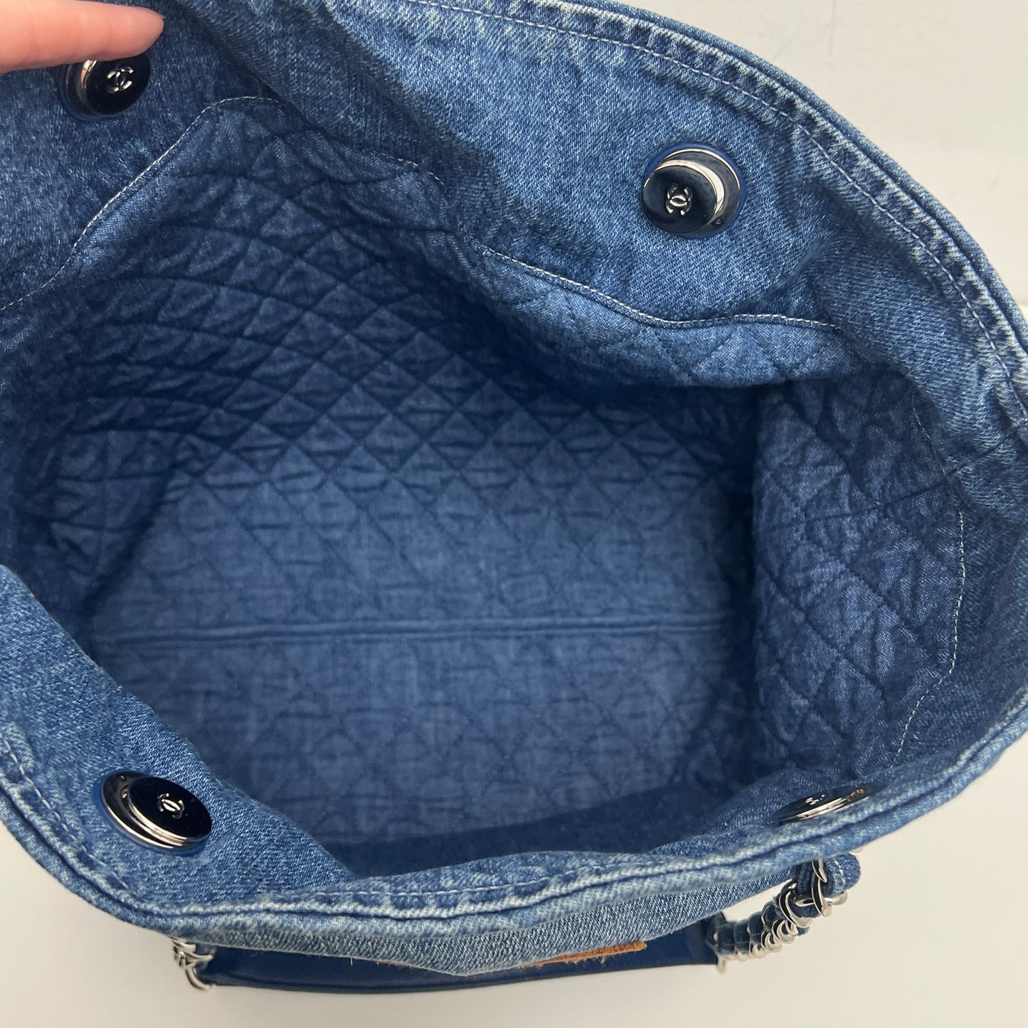 Chanel Shopping Tote Degrade Denim Large