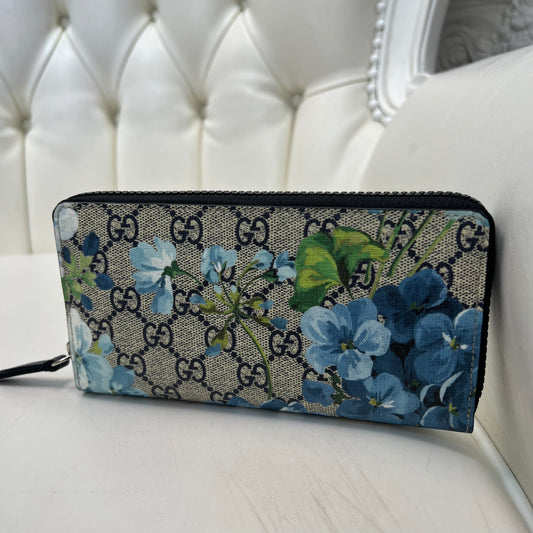 Gucci Blooms Wallet Blue