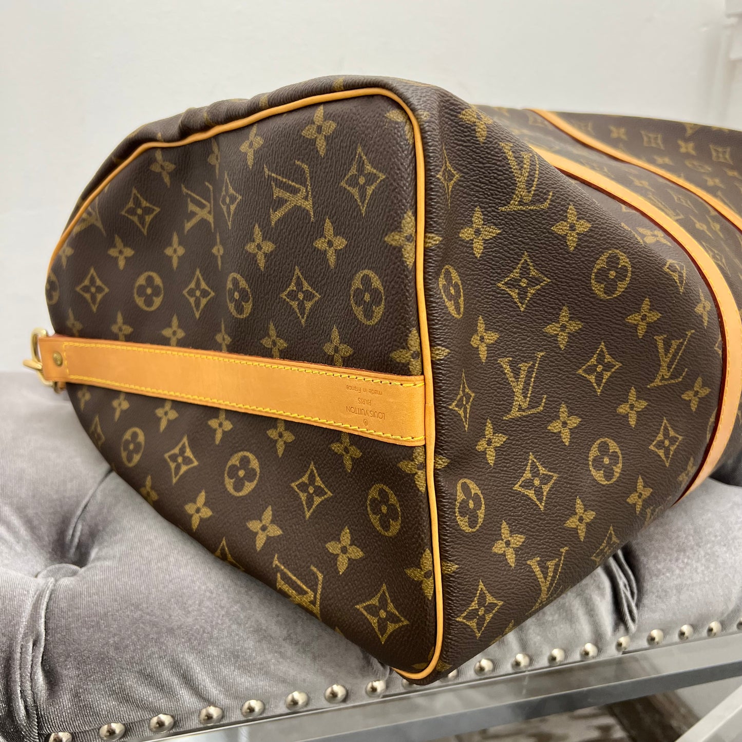 Louis Vuitton Monogram Keepall 50 Bandouliere Duffle Bag
