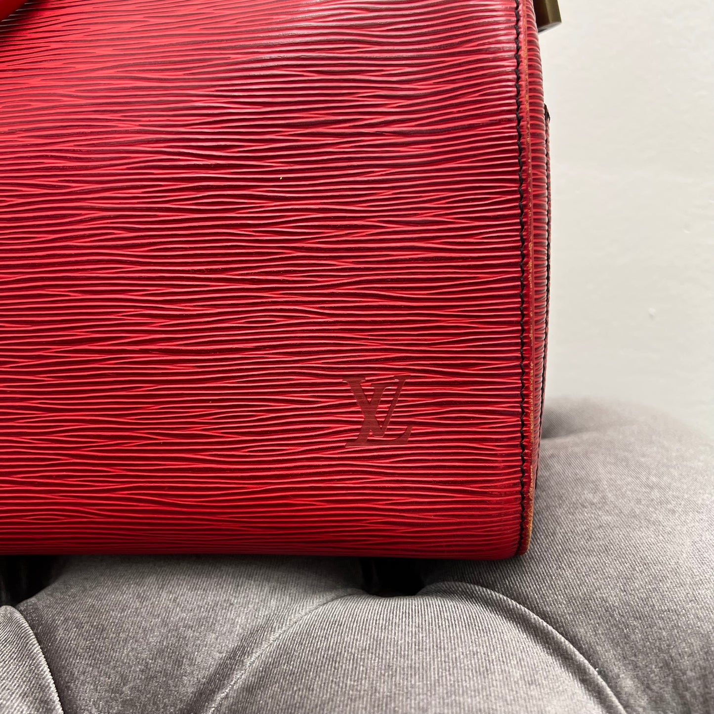 Louis Vuitton Red Epi Leather Speedy 35