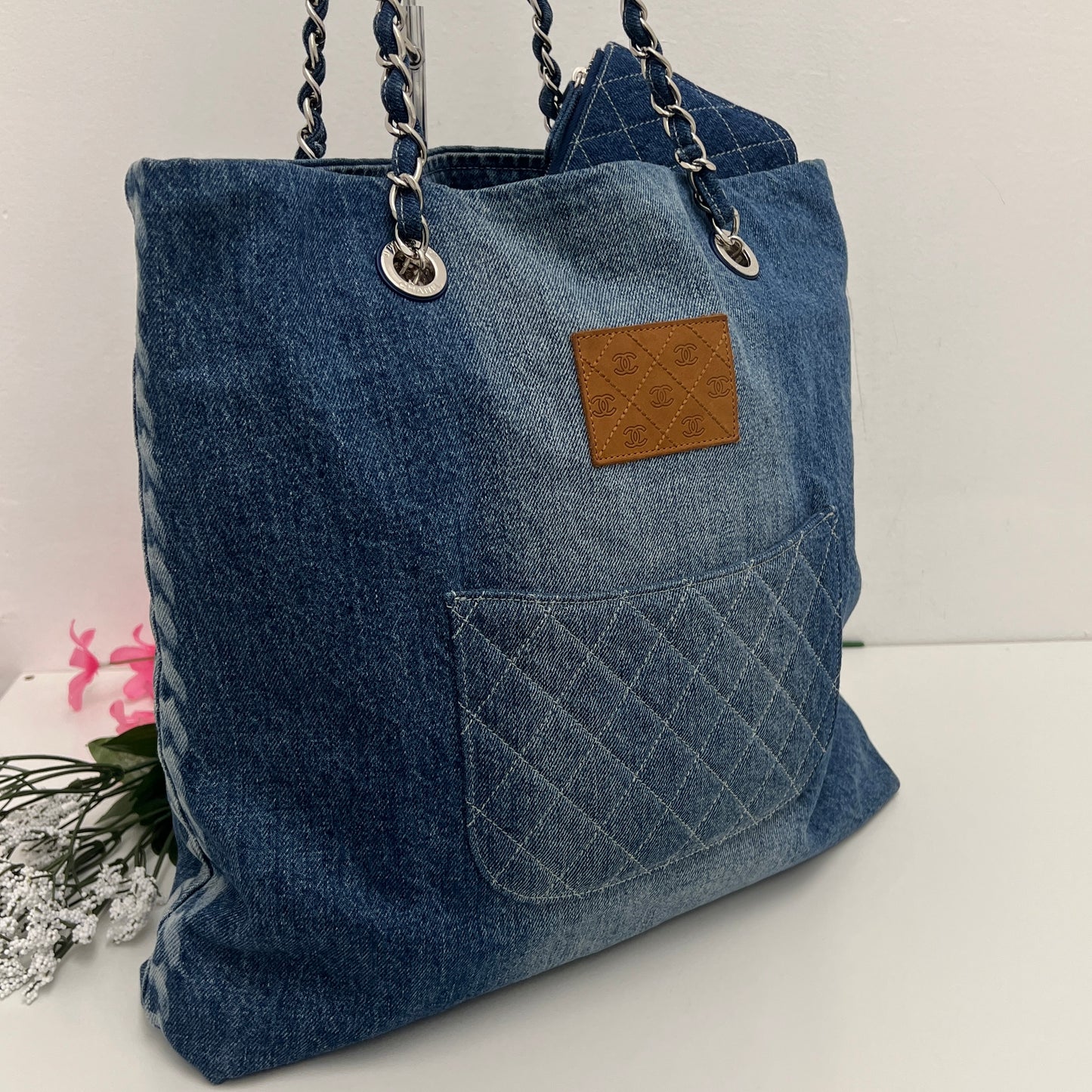 Chanel Shopping Tote Degrade Denim Large