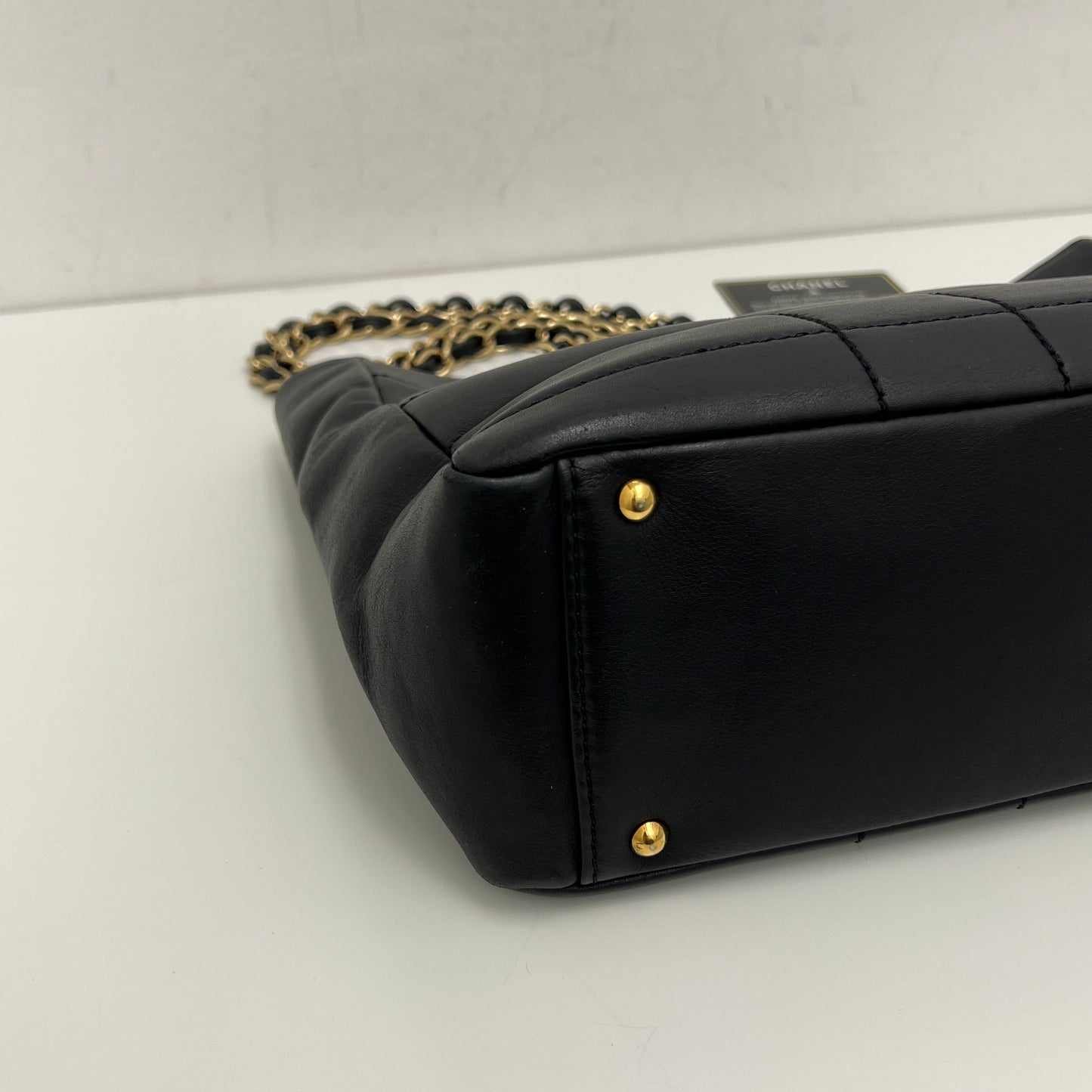 Chanel Chocolate Bar Chain Tote Black, Gold