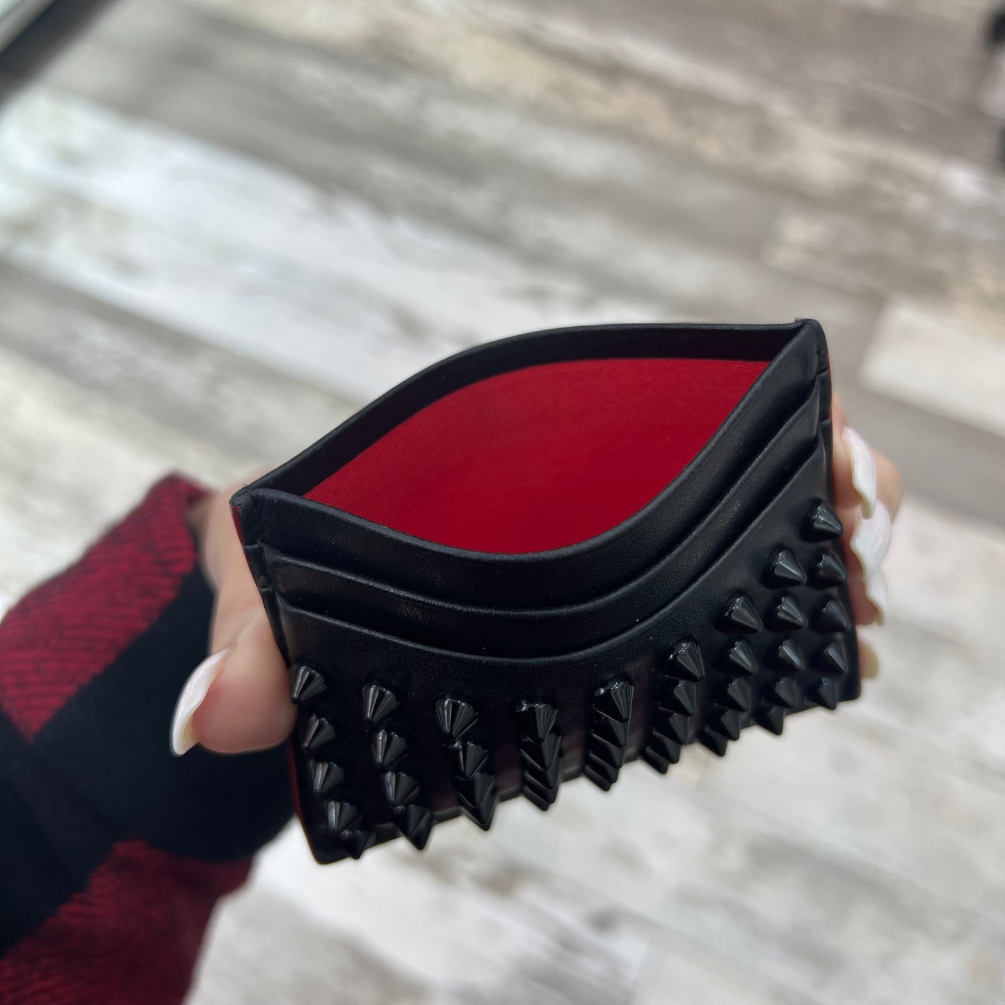 Christian Louboutin Spiked Card Case