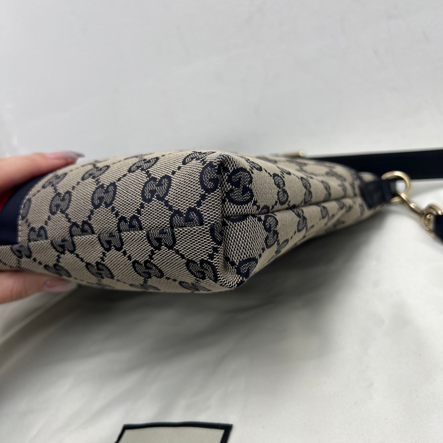 Gucci GG Messenger Bag, Navy