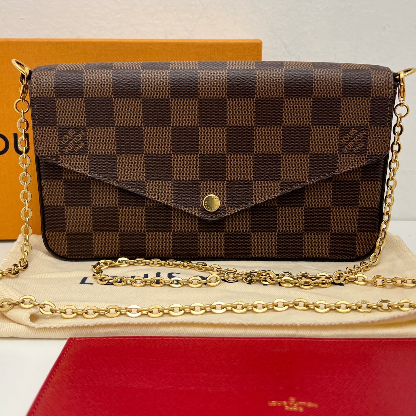 Louis Vuitton Felicie Pochette with Both Inserts, Box, & Dust Bag