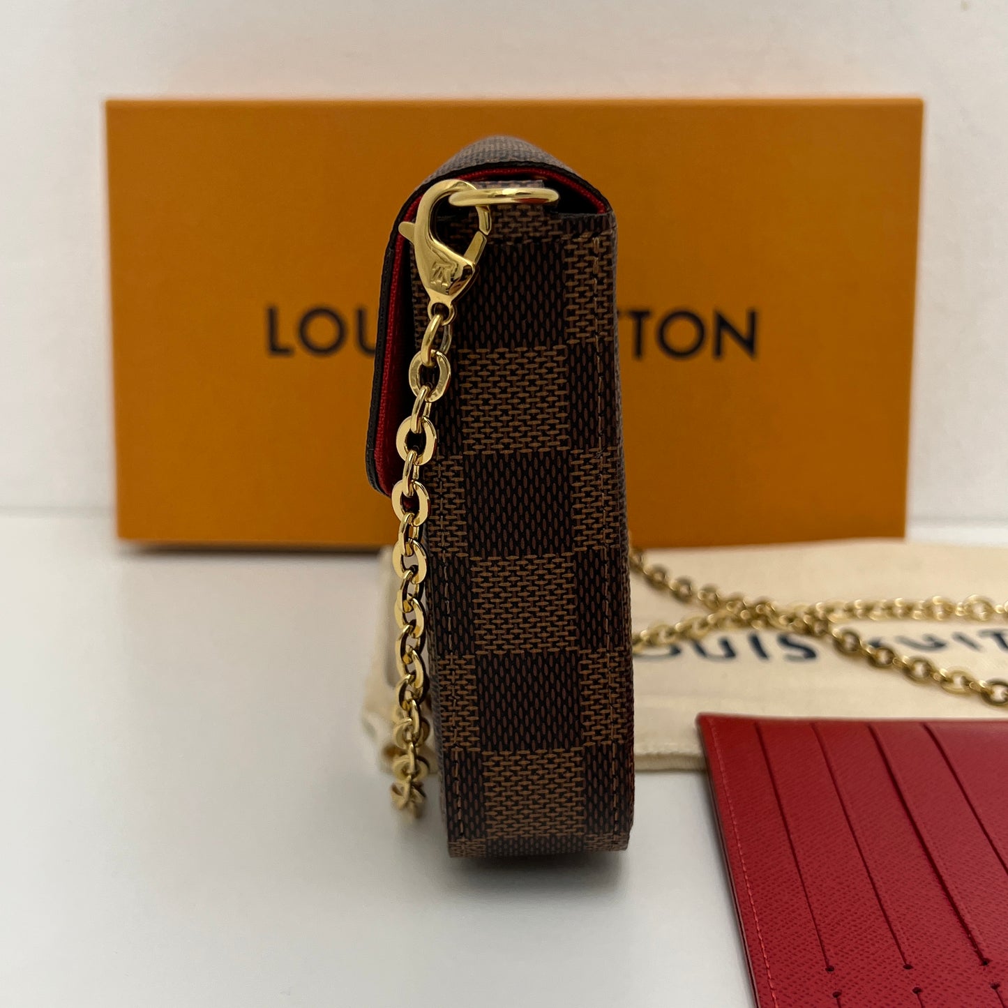 Louis Vuitton Felicie Pochette with Both Inserts, Box, & Dust Bag