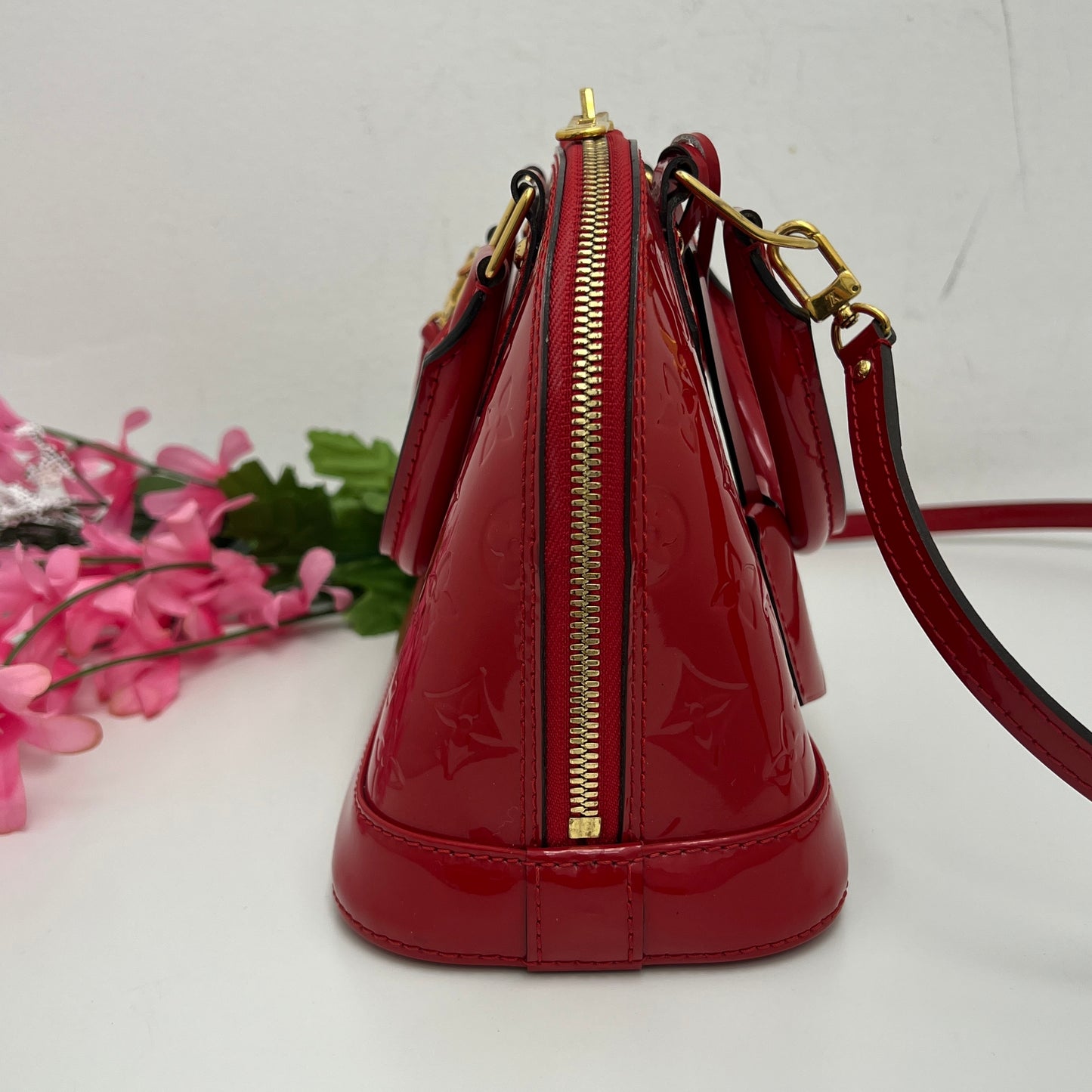 Louis Vuitton Alma BB Vernis Rose Indian