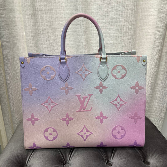 Louis Vuitton On The Go GM Monogram Giant Sunrise Pastel