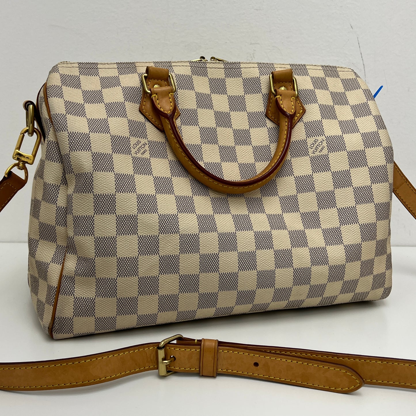 Louis Vuitton Speedy 30 Bandouliere Damier Azur