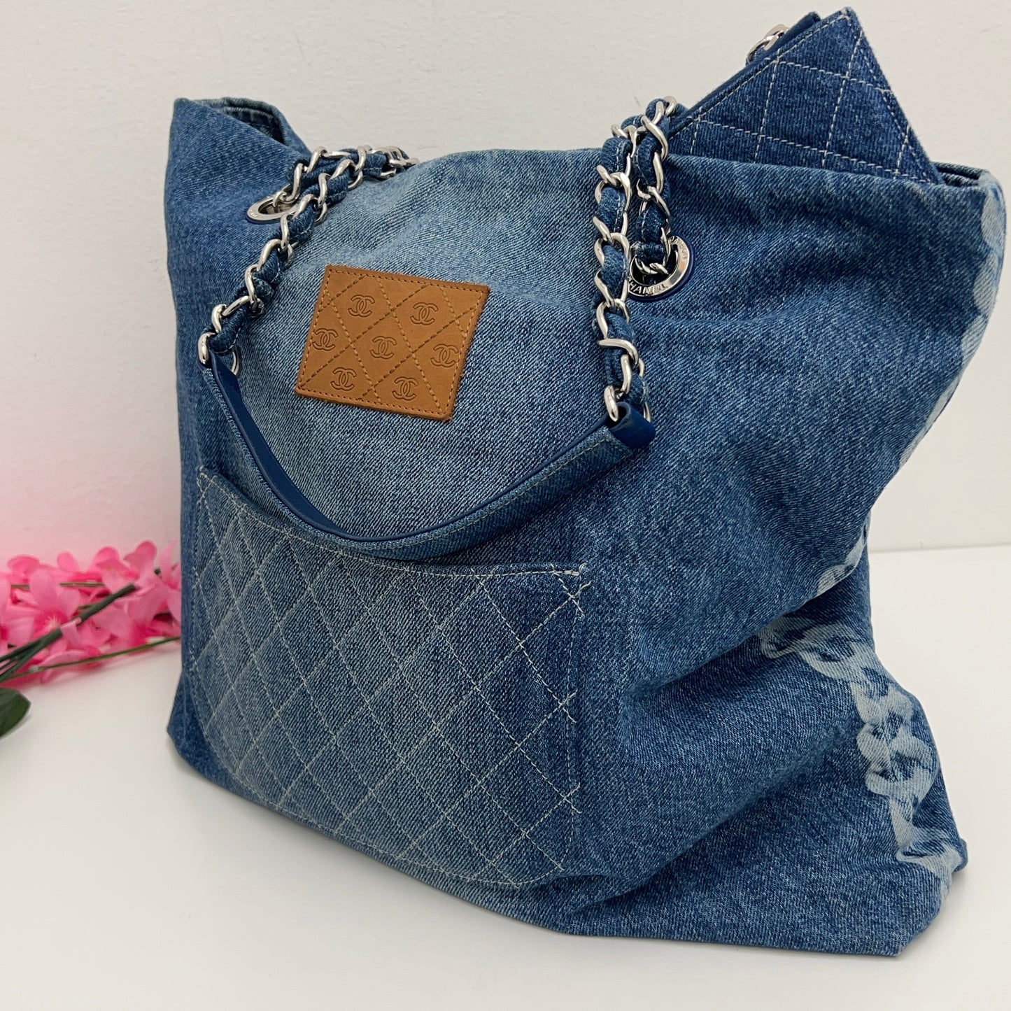 Chanel Shopping Tote Degrade Denim Large