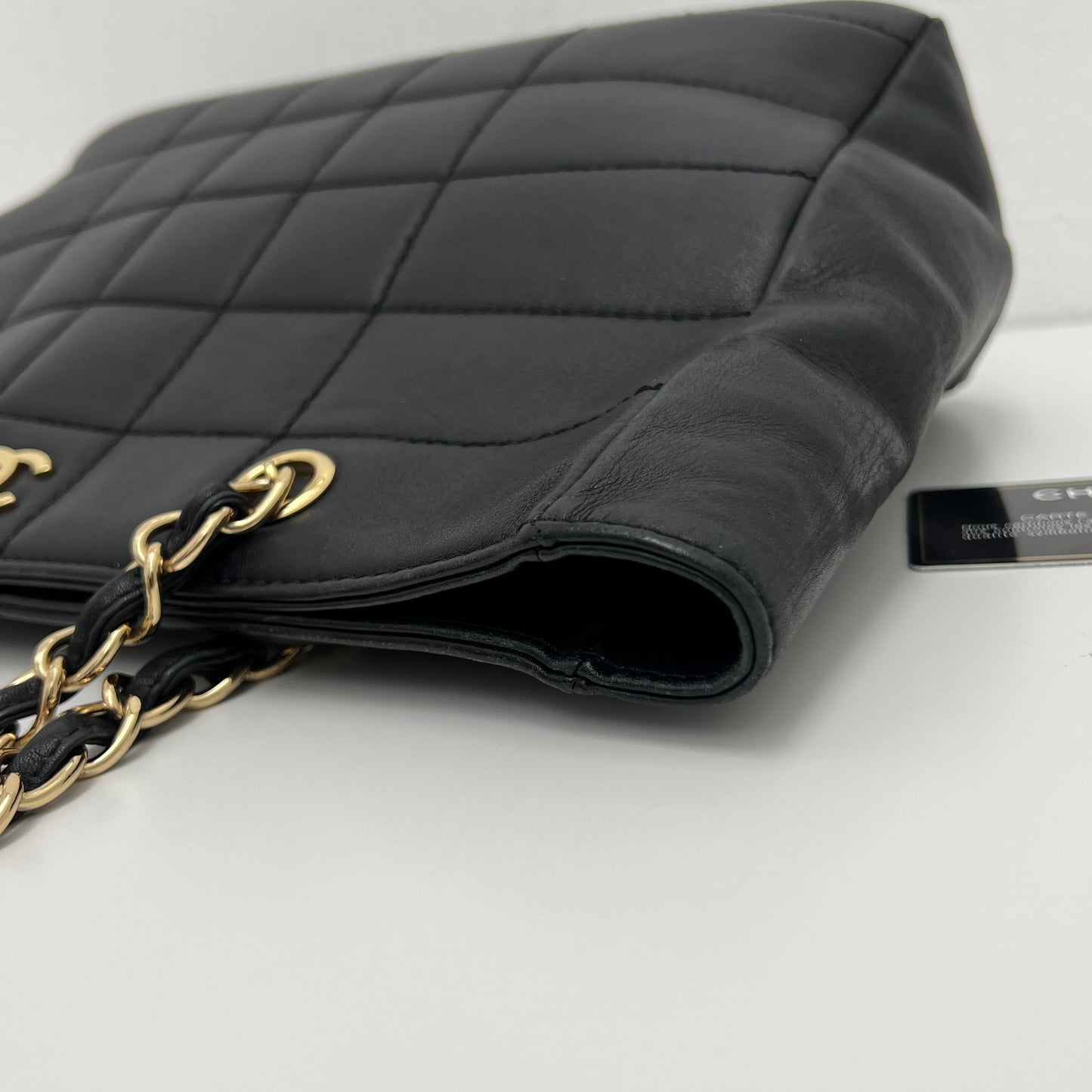 Chanel Chocolate Bar Chain Tote Black, Gold