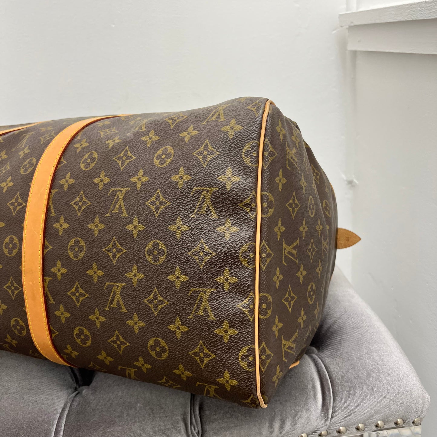 Louis Vuitton Monogram Keepall 55 Duffle Bag
